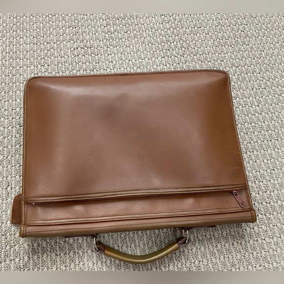 Leather Briefcase Laptop Bag - Picture 2 of 14